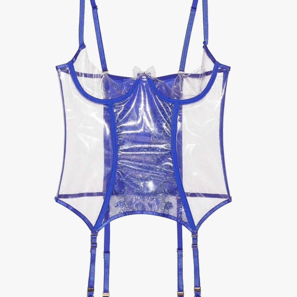 Savage X Fenty cupless corset- cyber blue
